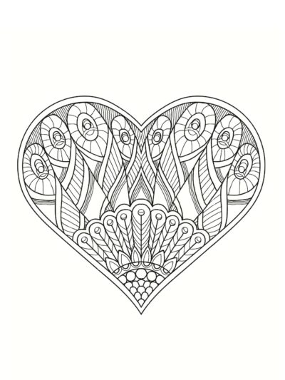Сердце с рисунком