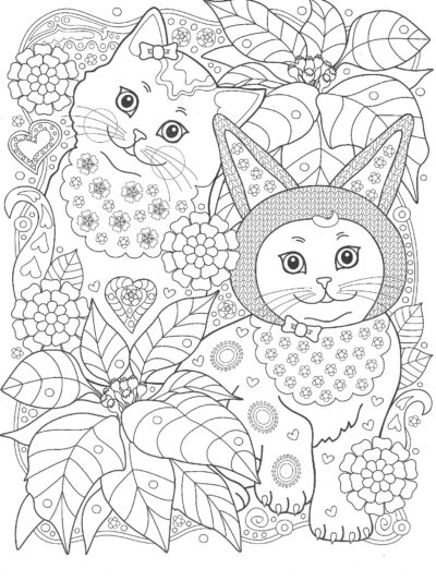 Коты в саду