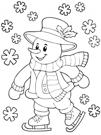 Новогодний снеговик